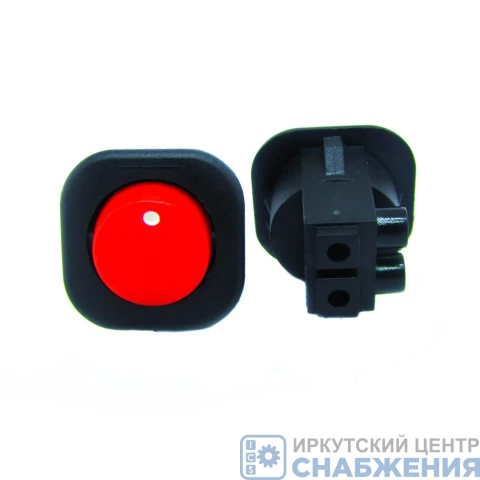 Выключатель кнопка круглая D20мм с фиксацией индикацией 03000132