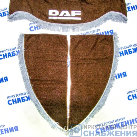 Ламбрекен "Комплект с маркой" DAF коричневый (астра) 2,2м