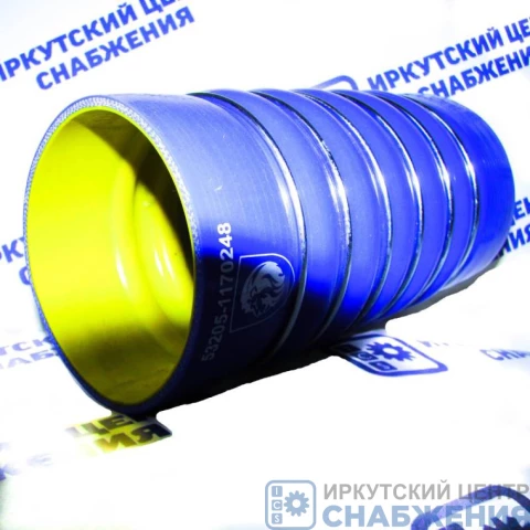 Патрубок интеркулера КАМАЗ силикон L-210, d-100 53205-1170248