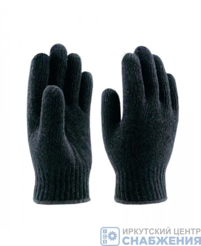 Перчатки вязанные утепленные двойные ЗИМА А108
